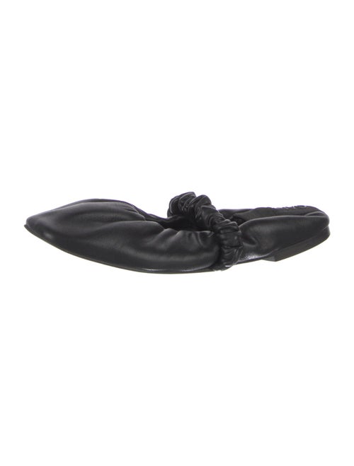Ganni Leather Ballet Flats