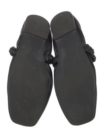Ganni Leather Ballet Flats