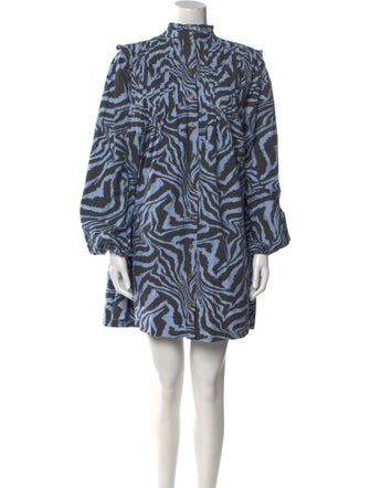 Ganni Printed Mini Dress