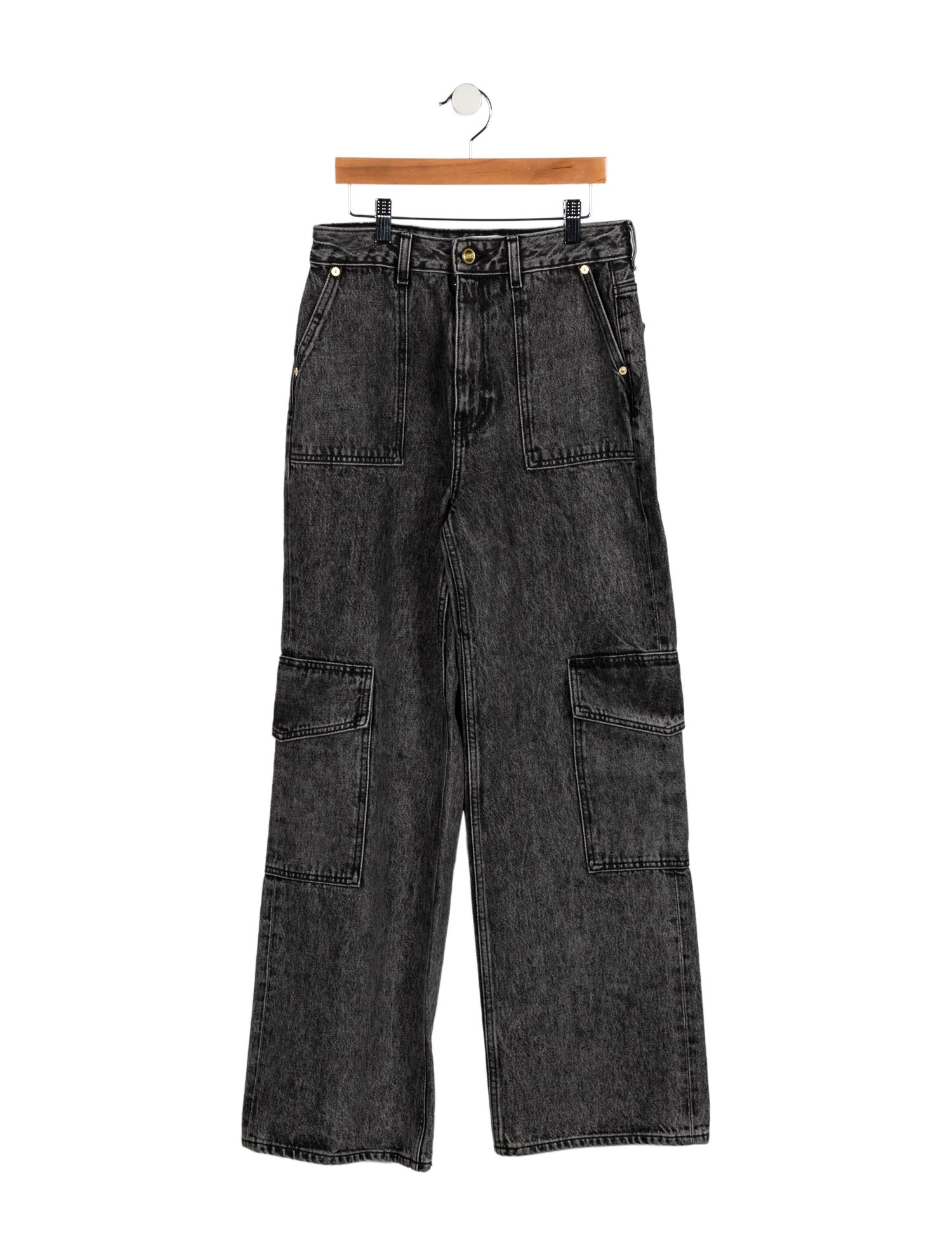 Ganni High-Rise Wide Leg Jeans w/ Tags