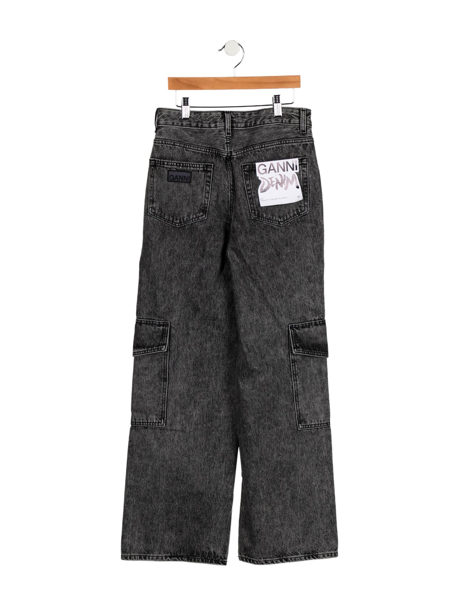 Ganni High-Rise Wide Leg Jeans w/ Tags