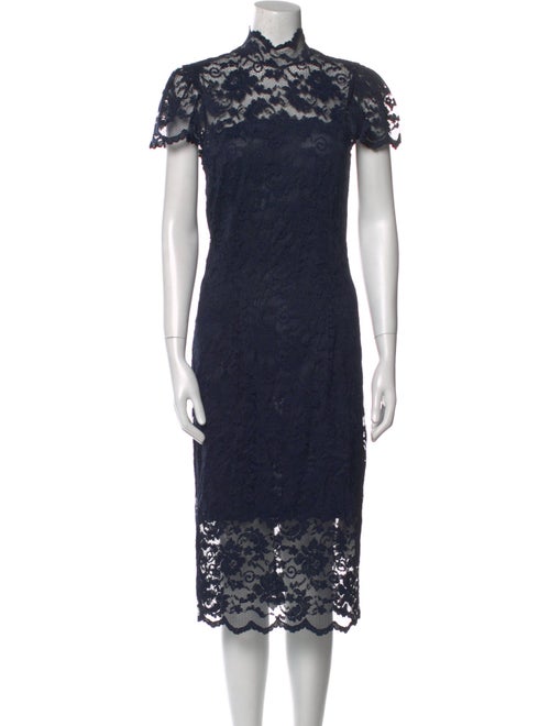 Ganni Lace Pattern Knee-Length Dress