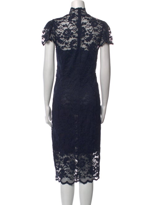 Ganni Lace Pattern Knee-Length Dress