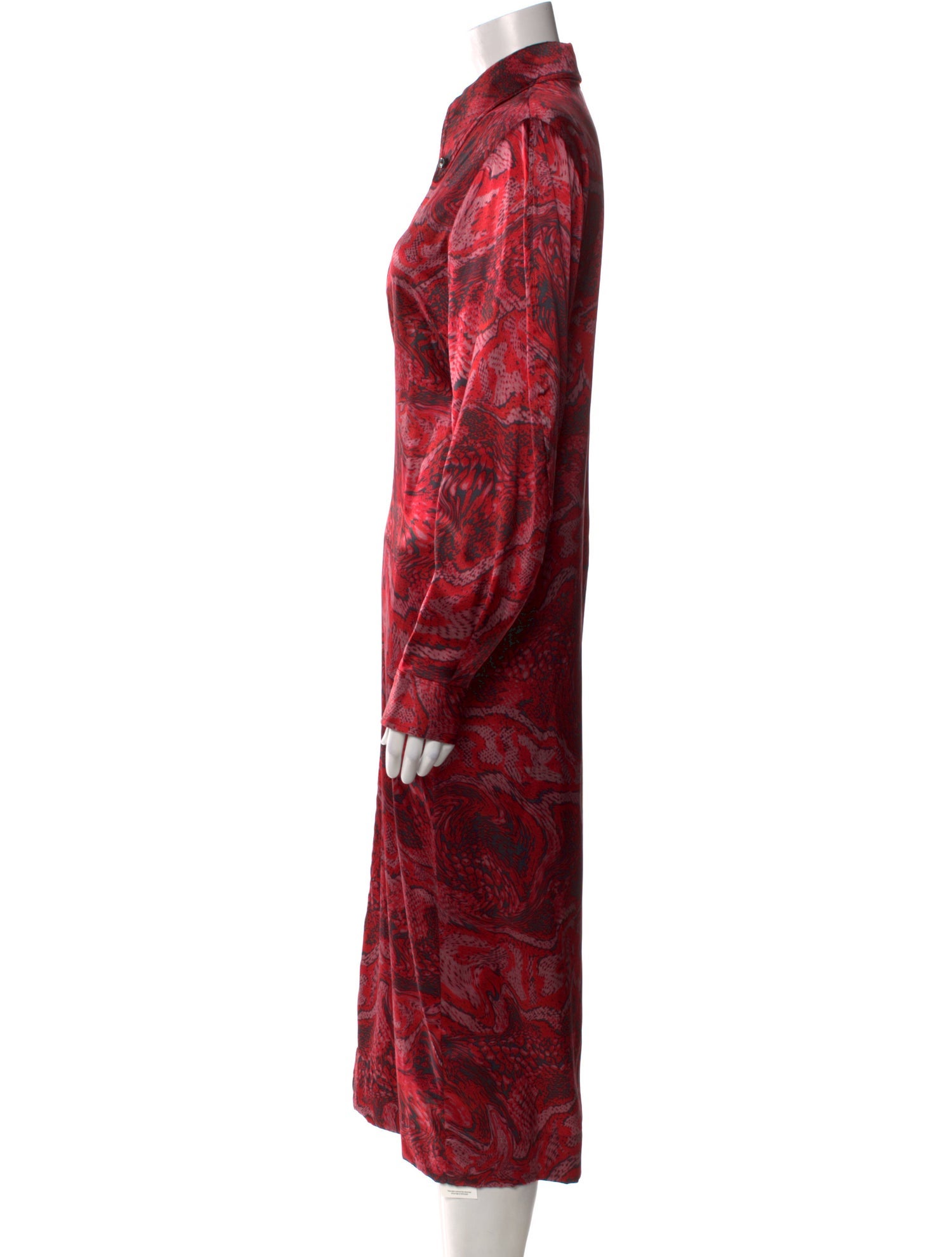Ganni Silk Long Dress