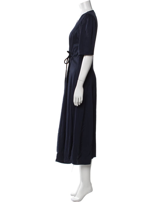 Ganni V-Neck Long Dress