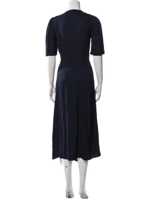 Ganni V-Neck Long Dress