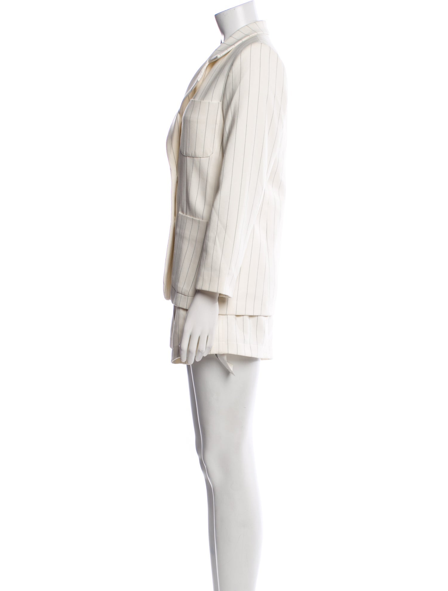 Ganni Striped Skirt Suit