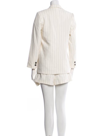 Ganni Striped Skirt Suit