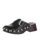 Ganni Leather Studded Accents Mules