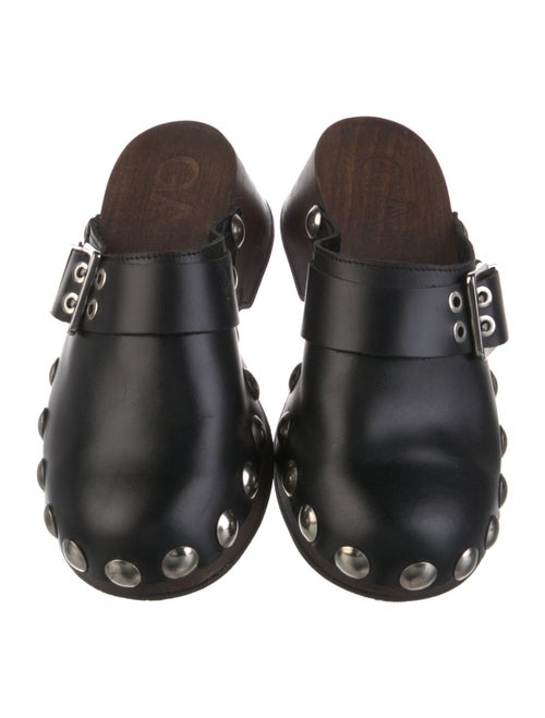 Ganni Leather Studded Accents Mules