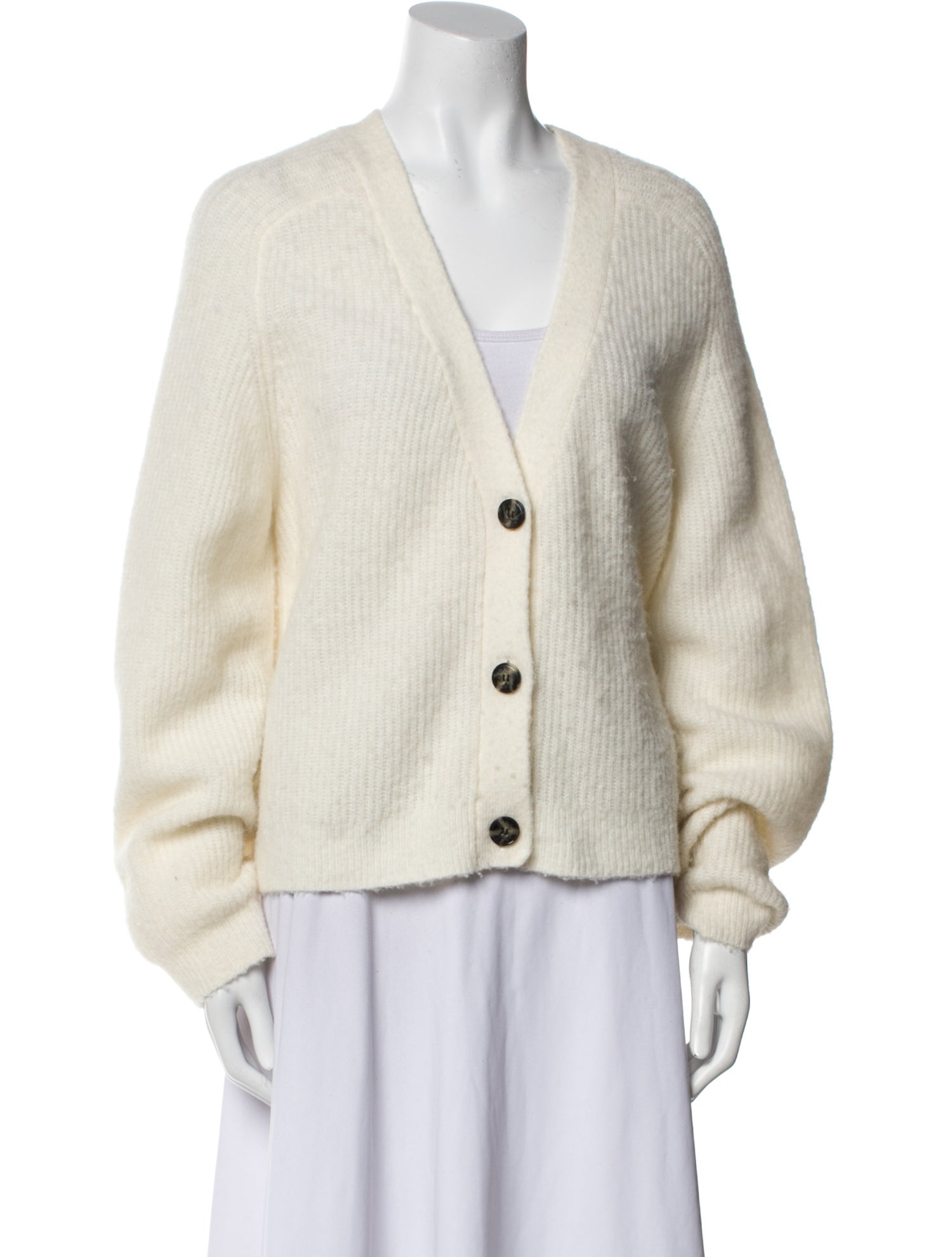 Ganni Alpaca V-Neck Sweater