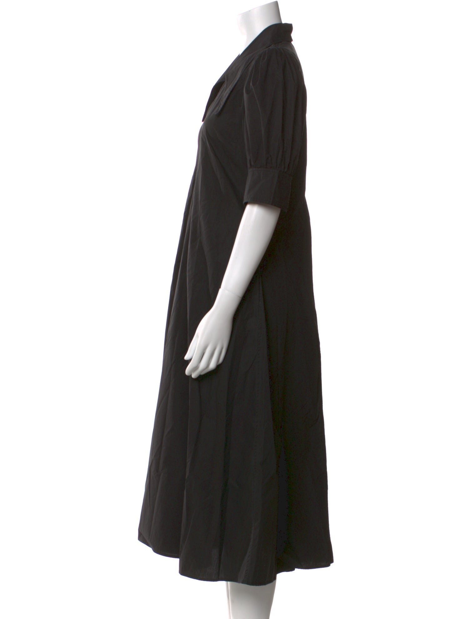 Ganni V-Neck Midi Length Dress