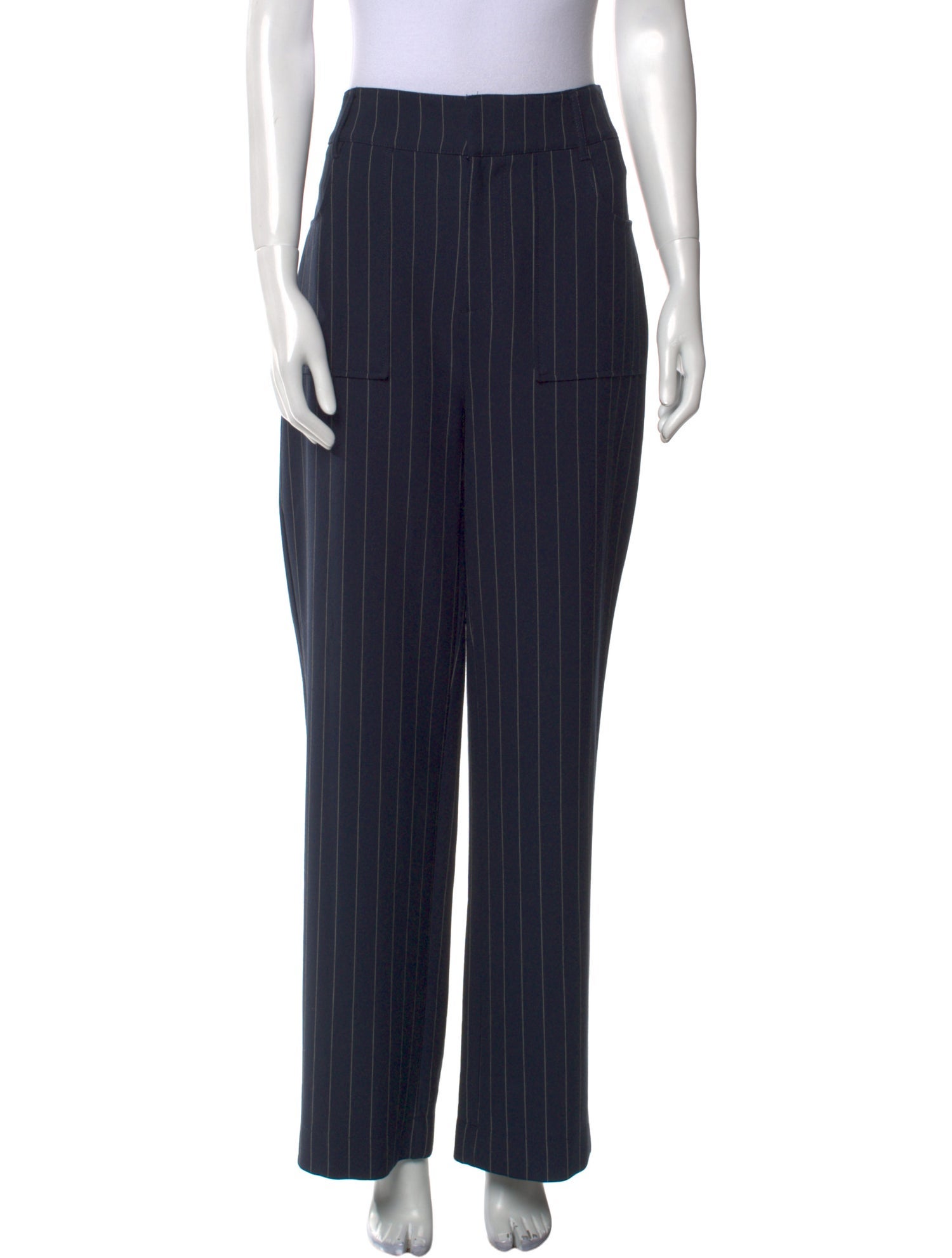 Ganni Striped Wide Leg Pants