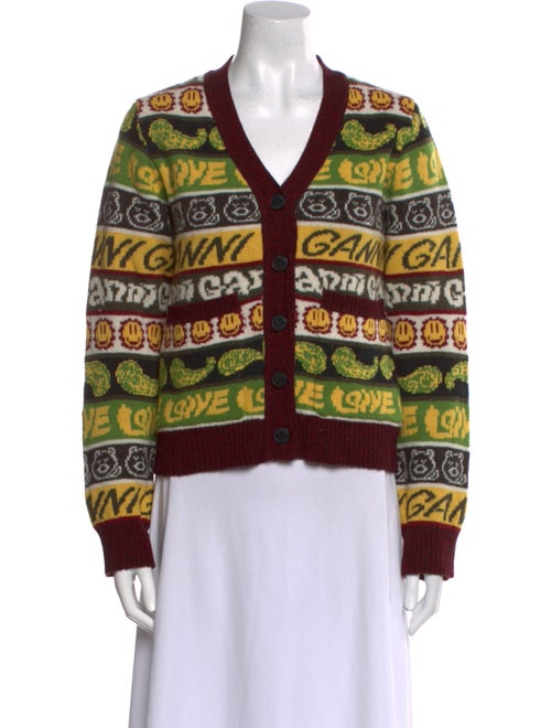 Ganni Wool Printed Sweater