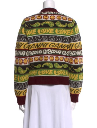 Ganni Wool Printed Sweater