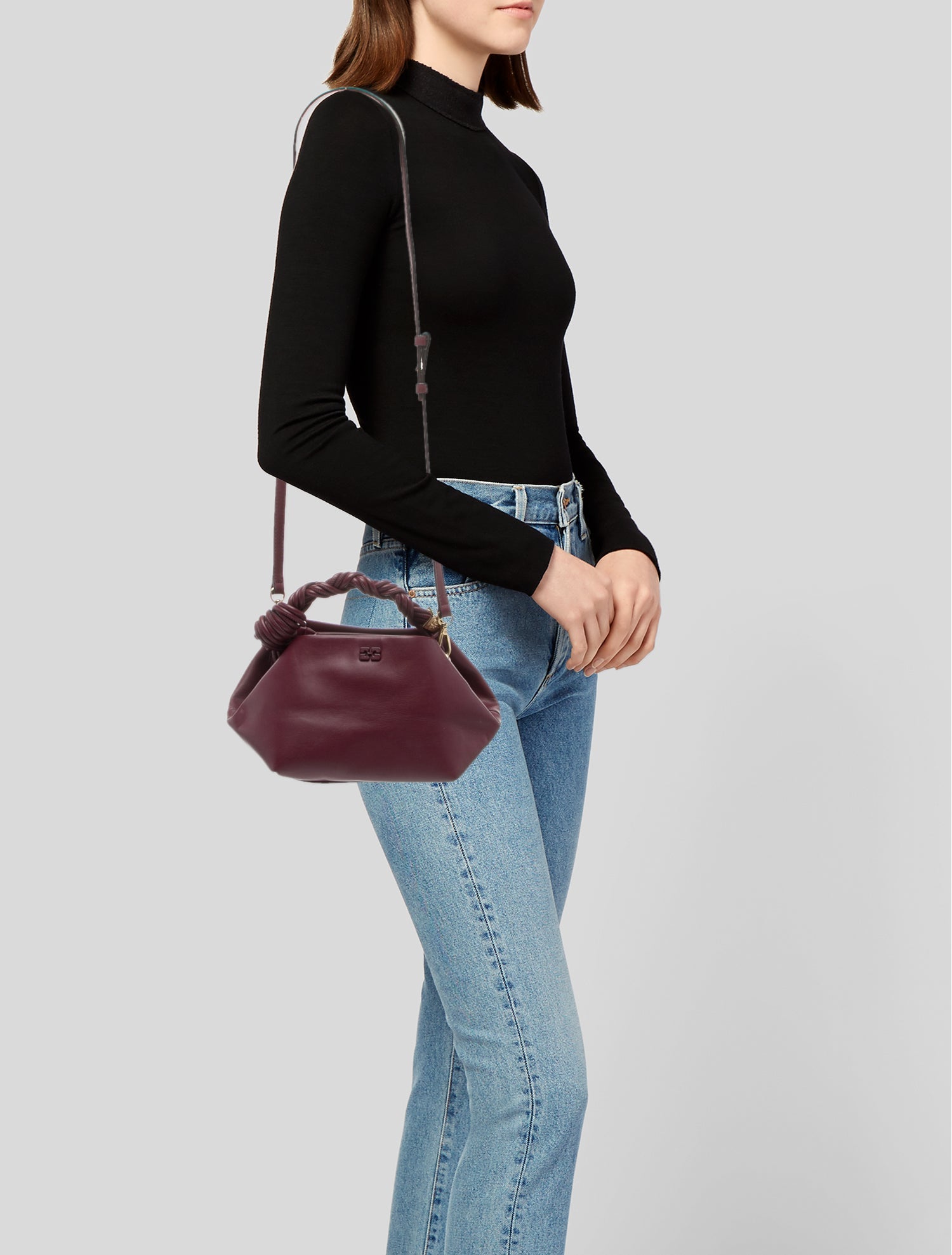 Ganni Leather Shoulder Bag