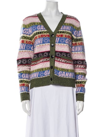 Ganni Wool Striped Sweater