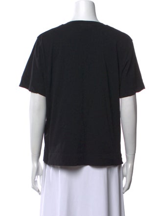 Ganni V-Neck Short Sleeve T-Shirt