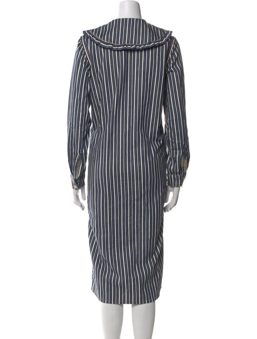 Ganni Striped Midi Length Dress