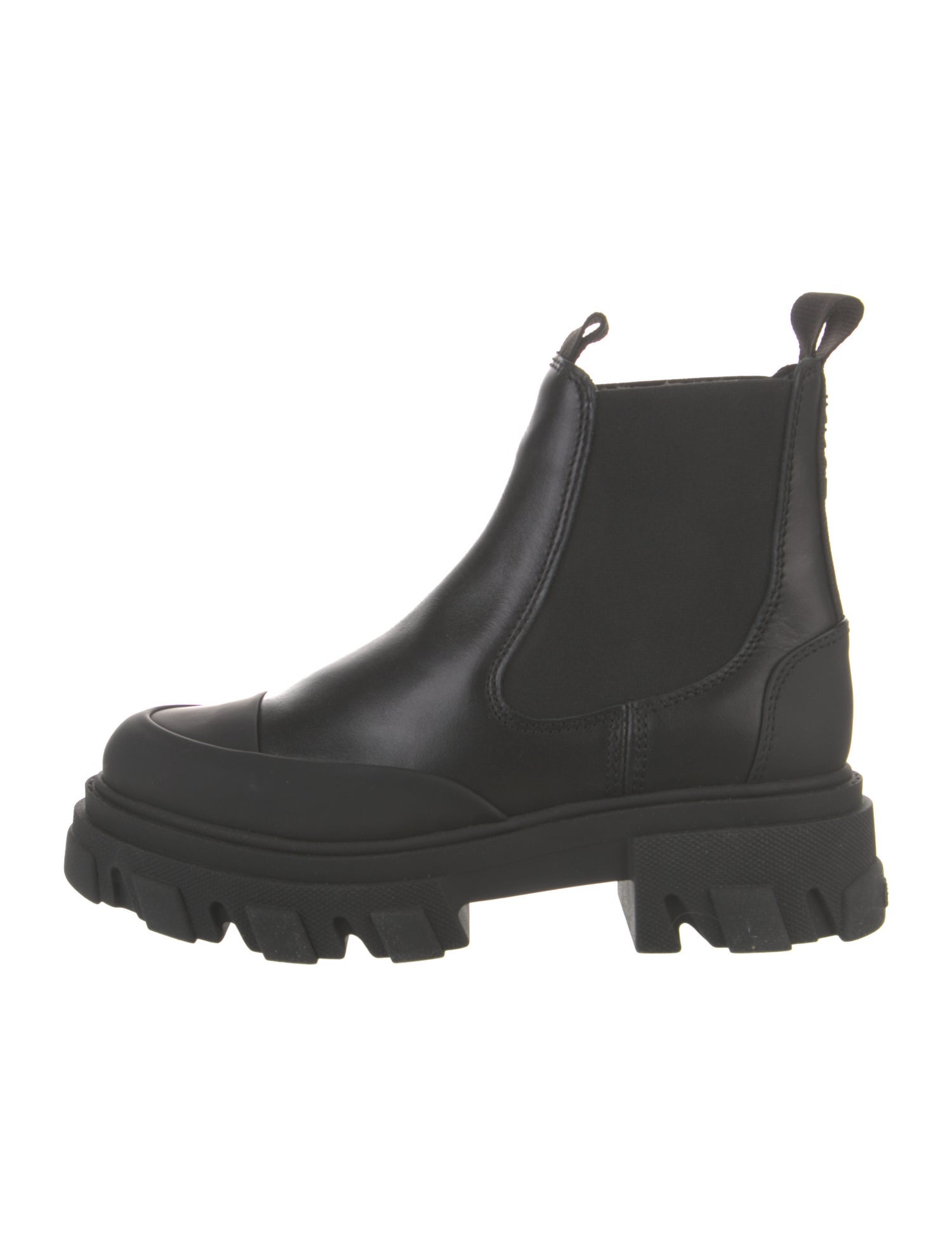 Ganni Leather Chelsea Boots