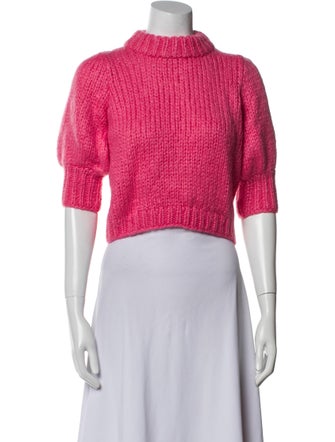 Ganni Mohair Mock Neck Sweater