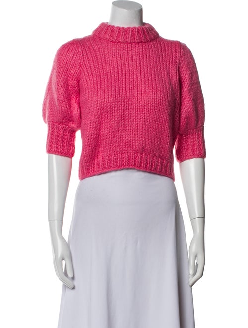 Ganni Mohair Mock Neck Sweater