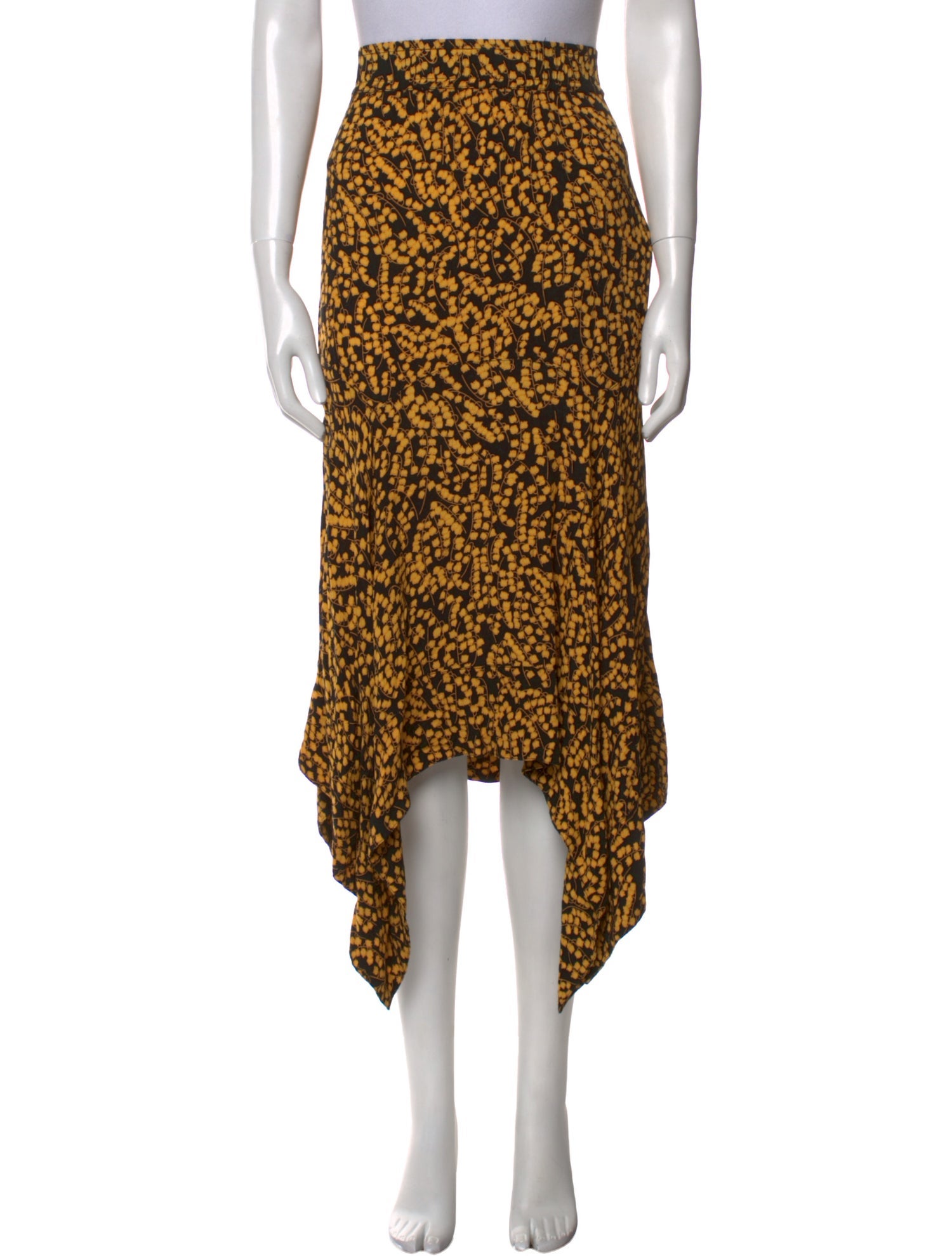 Ganni Animal Print Midi Length Skirt