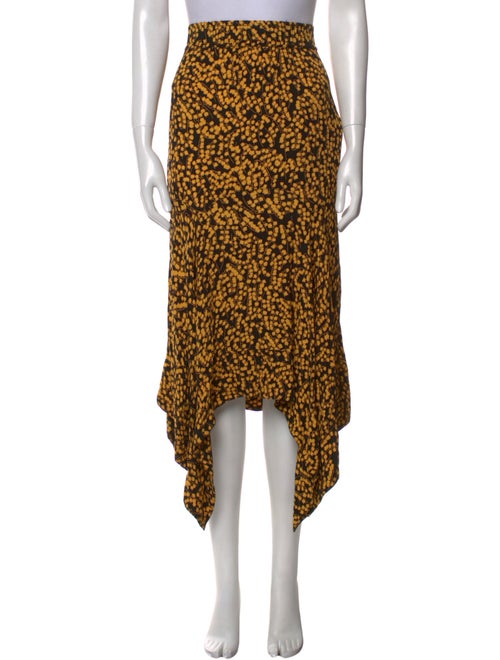 Ganni Animal Print Midi Length Skirt