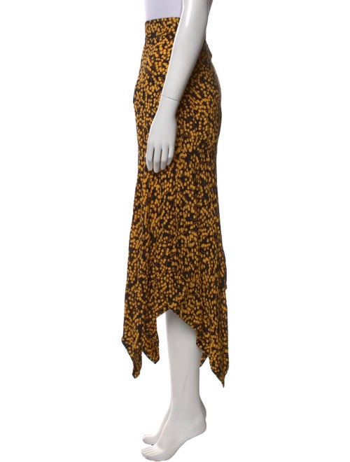 Ganni Animal Print Midi Length Skirt