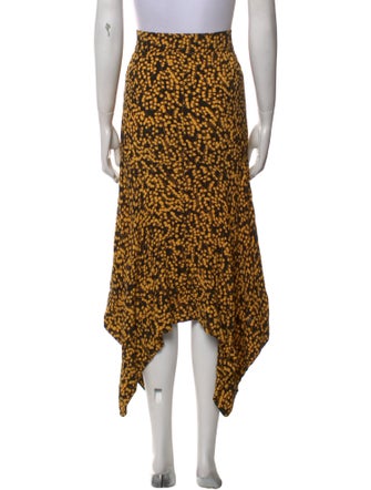 Ganni Animal Print Midi Length Skirt