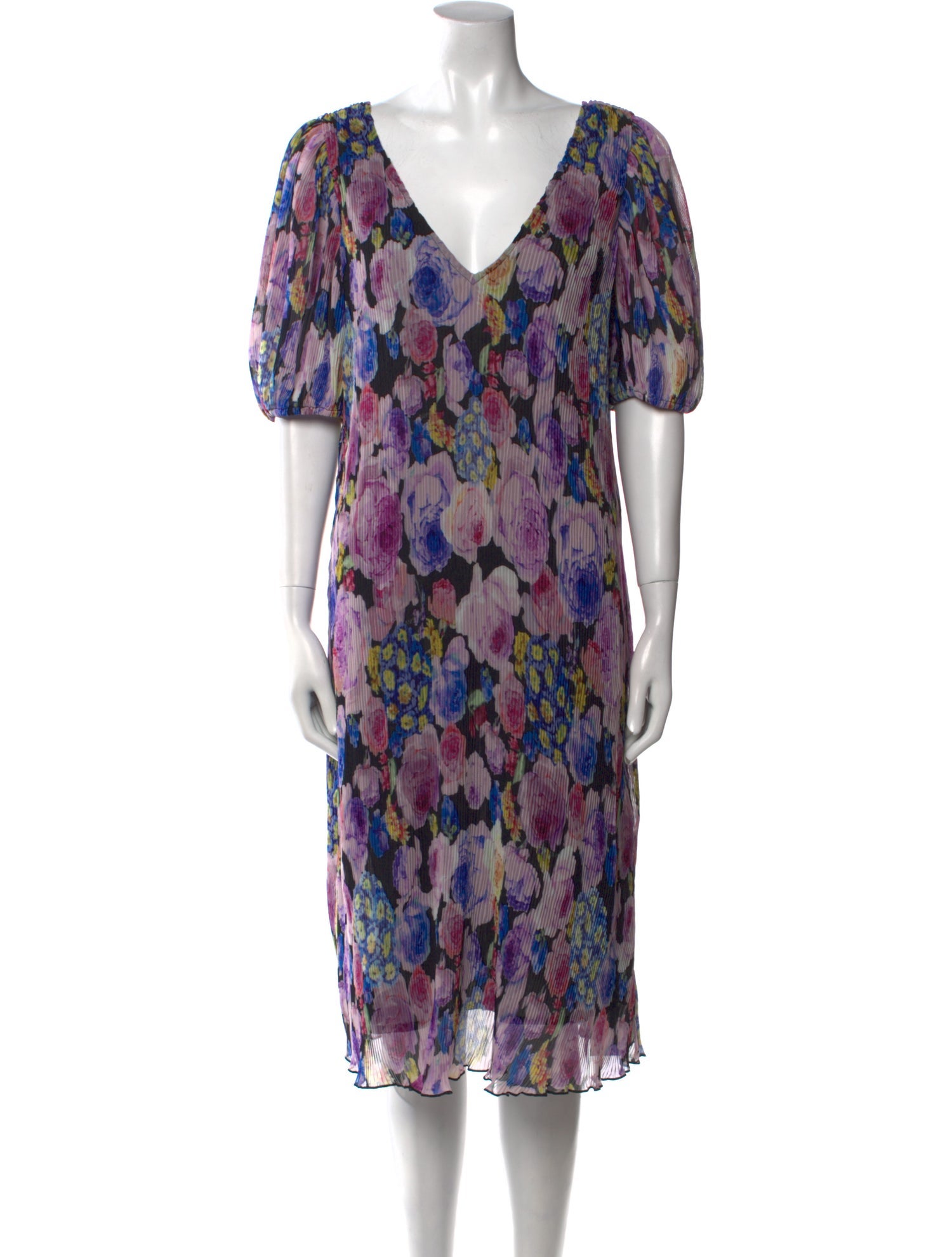 Ganni Printed Midi Length Dress