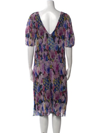 Ganni Printed Midi Length Dress