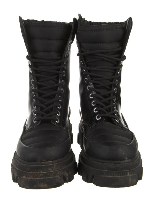 Ganni Leather Combat Boots