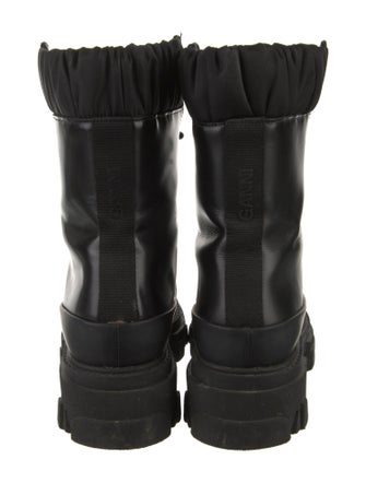 Ganni Leather Combat Boots