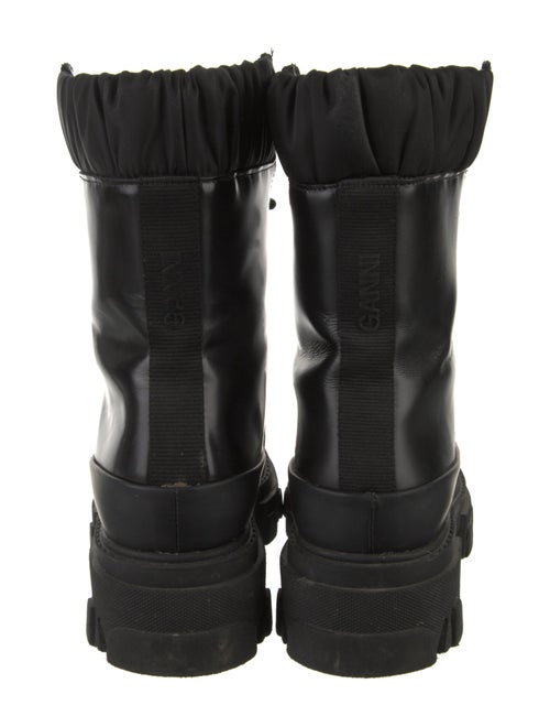 Ganni Leather Combat Boots