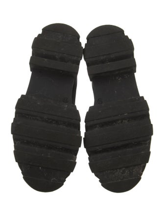 Ganni Leather Combat Boots