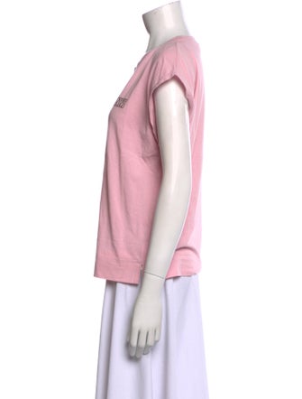 Ganni Crew Neck Short Sleeve T-Shirt