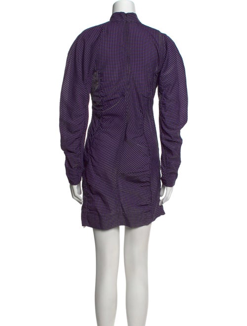 Ganni Mock Neck Mini Dress