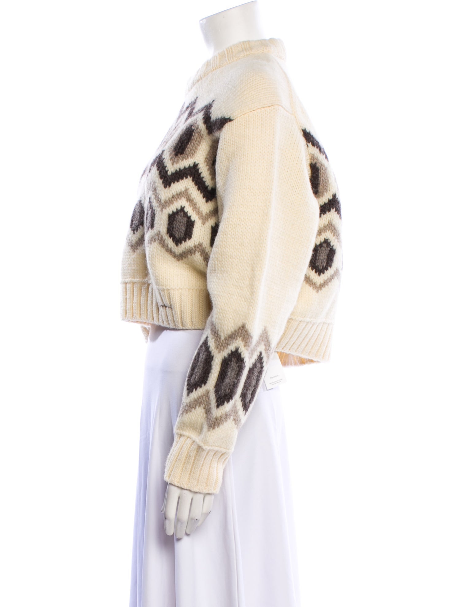 Ganni Wool Printed Sweater w/ Tags