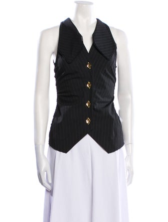 Ganni V-Neck Sleeveless Top