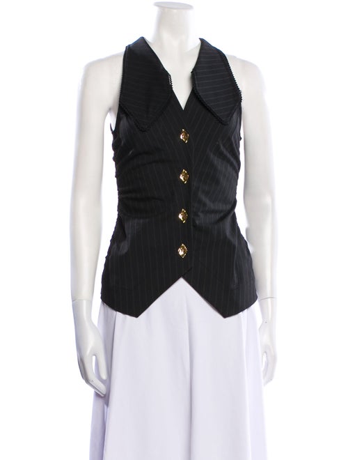 Ganni V-Neck Sleeveless Top