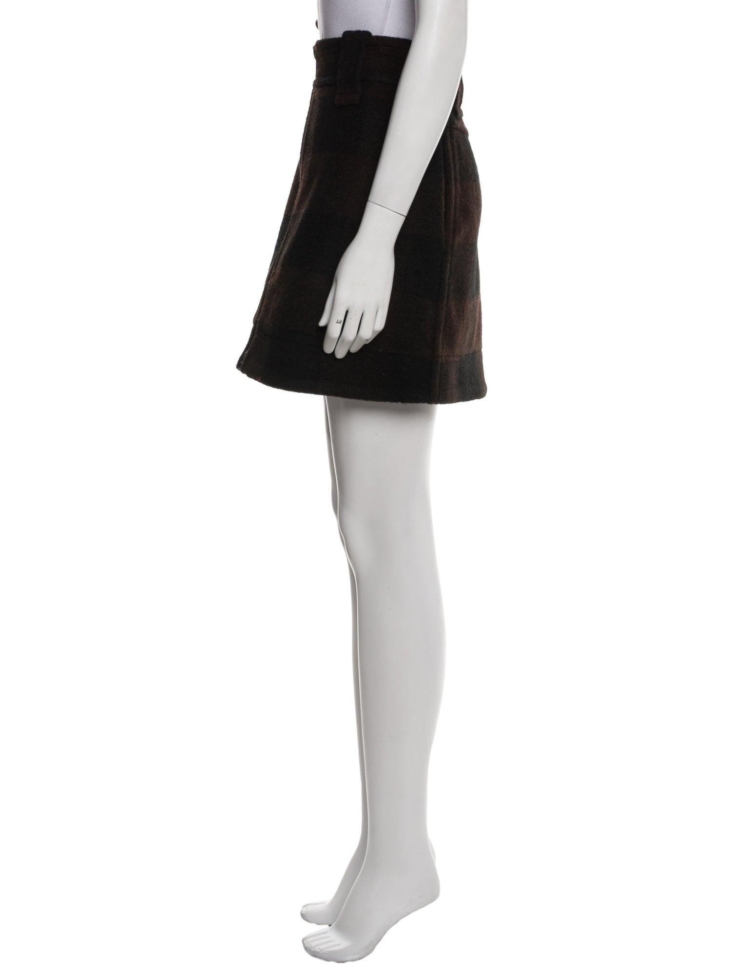 Ganni Wool Mini Skirt