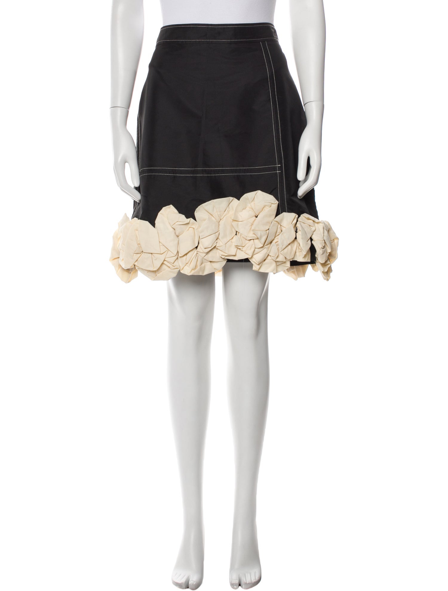 Ganni Ruffle Embellishment Mini Skirt