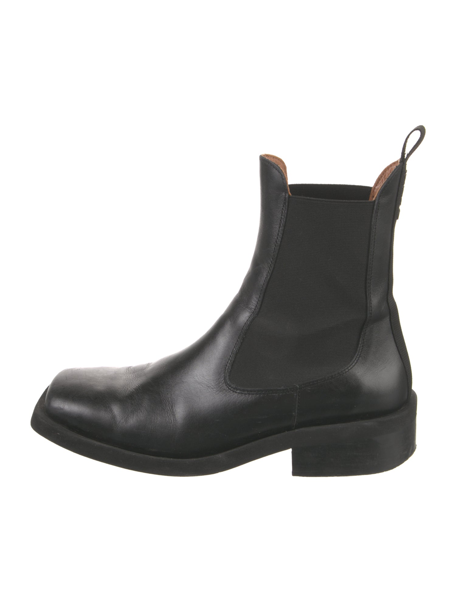 Ganni Leather Chelsea Boots