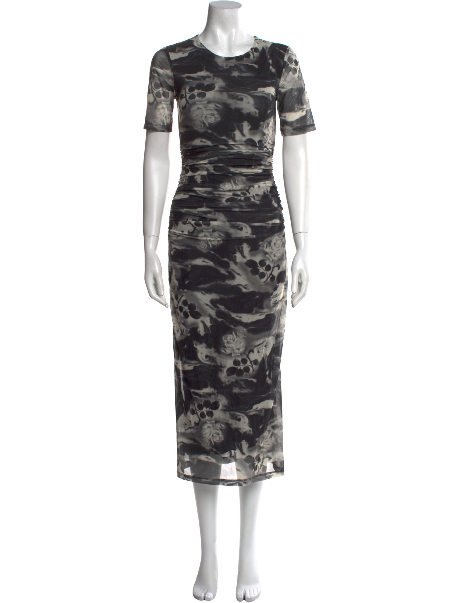 Ganni Floral Print Long Dress