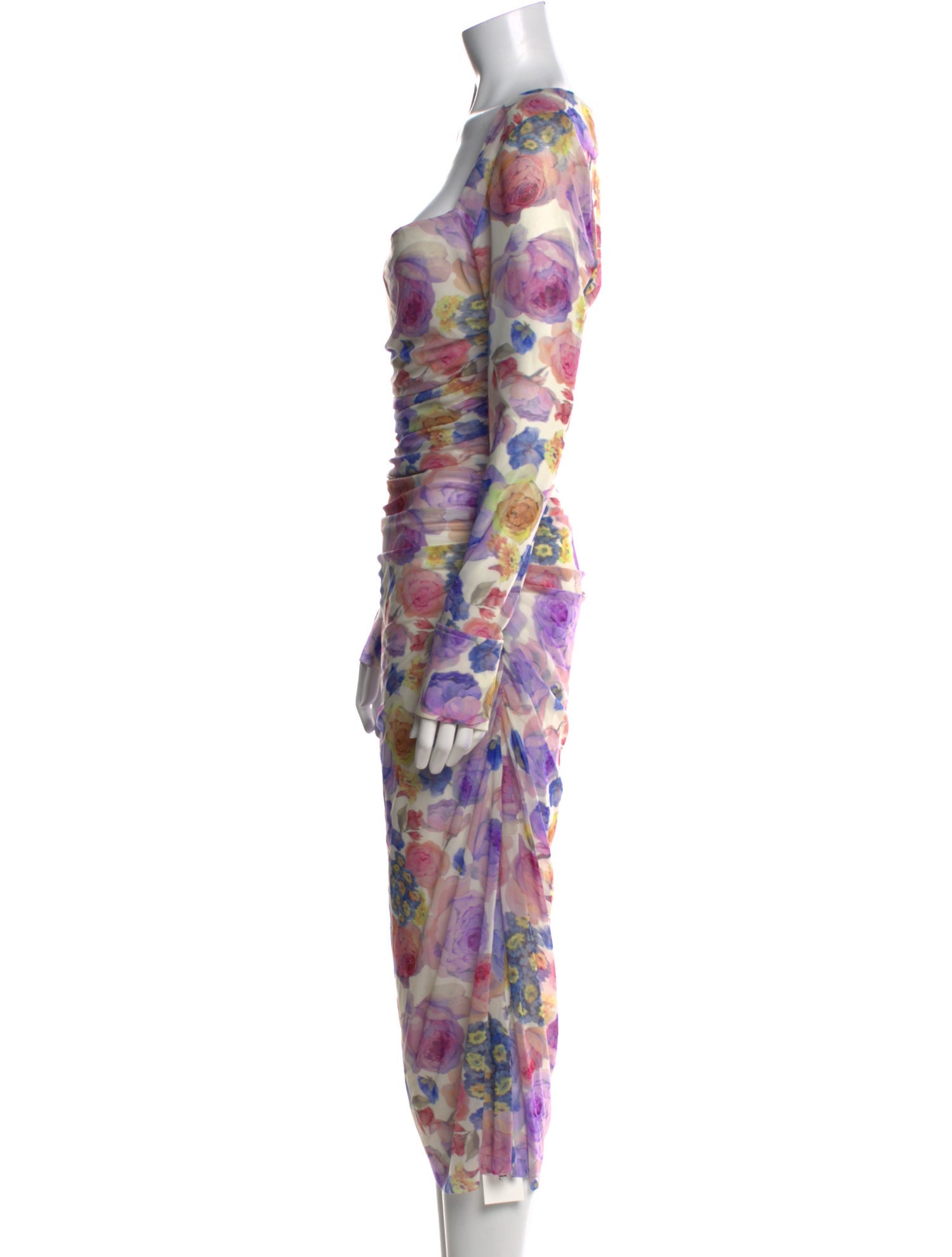 Ganni Floral Print Long Dress