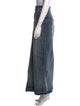 Ganni Raw-Edge Trim Long Skirt
