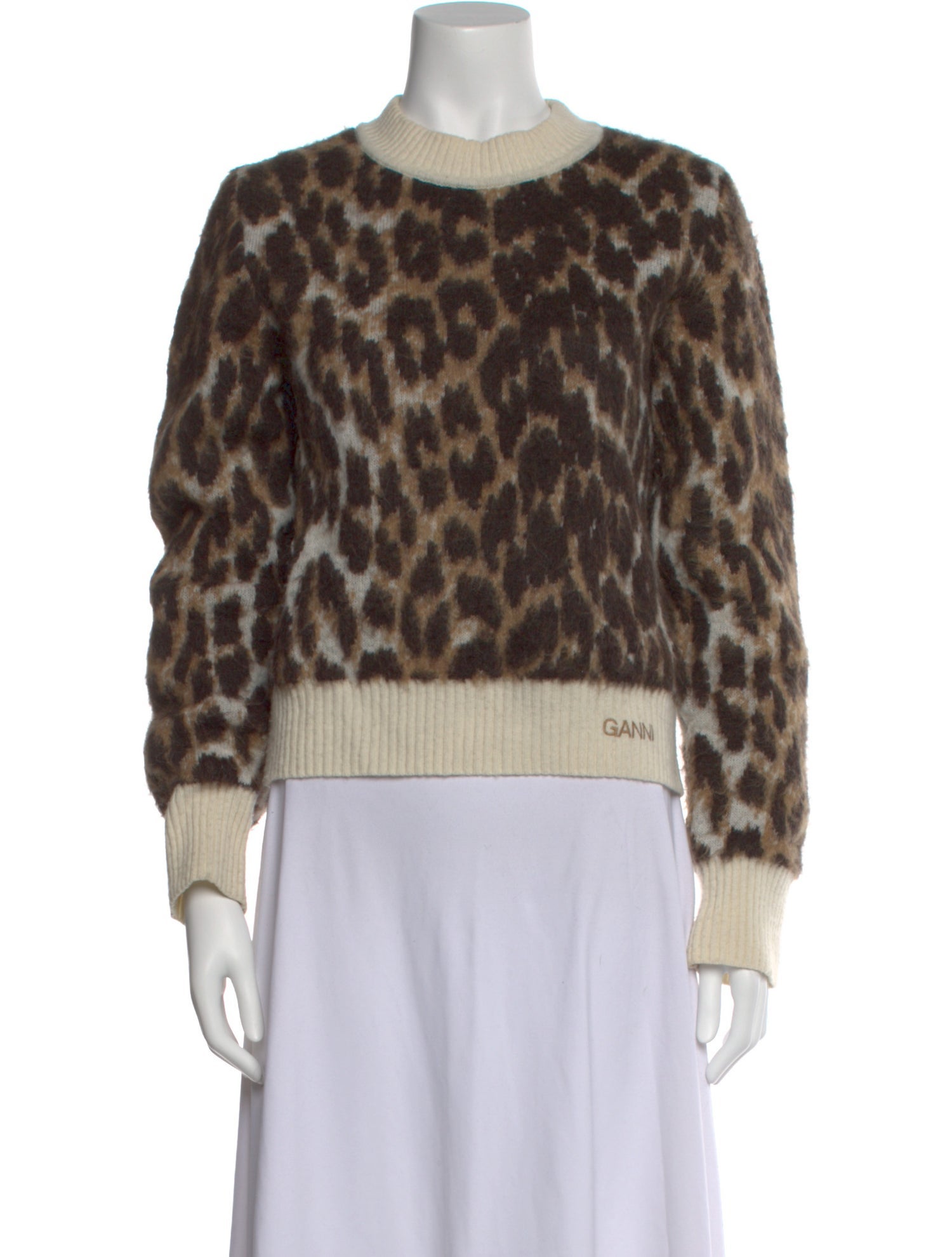 Ganni Alpaca Printed Sweater