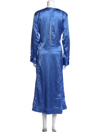 Ganni Crew Neck Long Dress