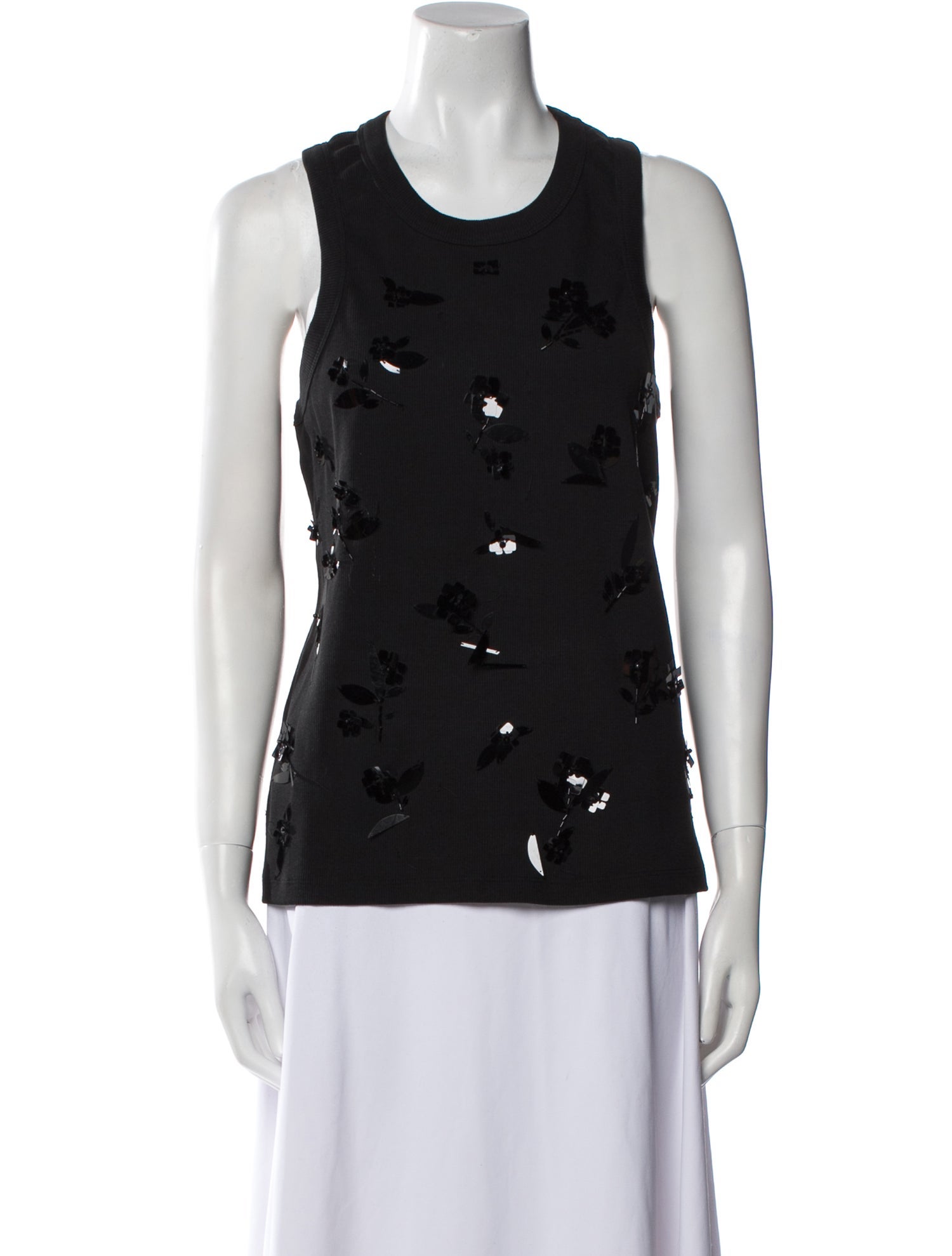 Ganni Scoop Neck Sleeveless Top